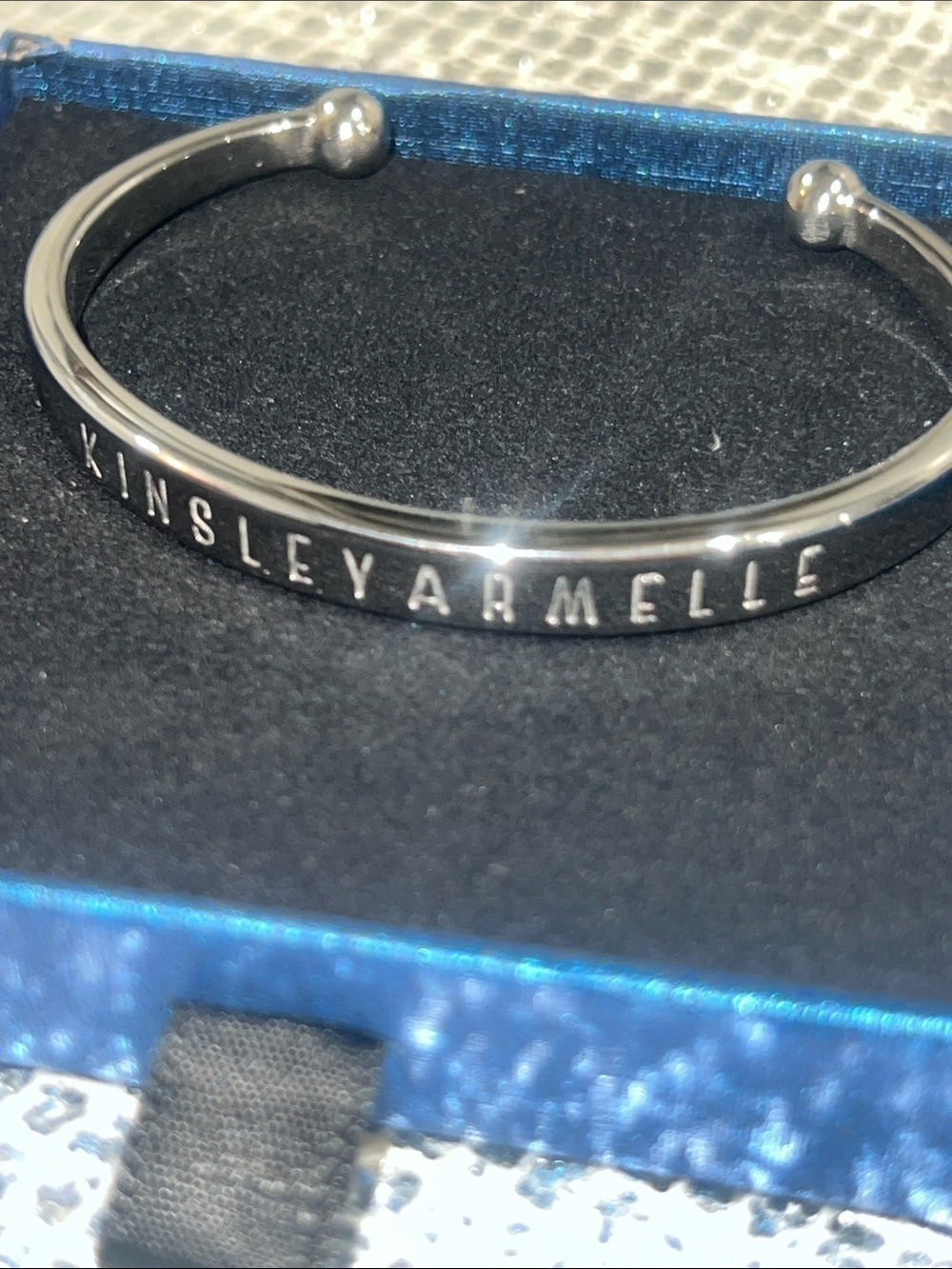 Kinsley Armelle Silver Open Cuff Bracelet